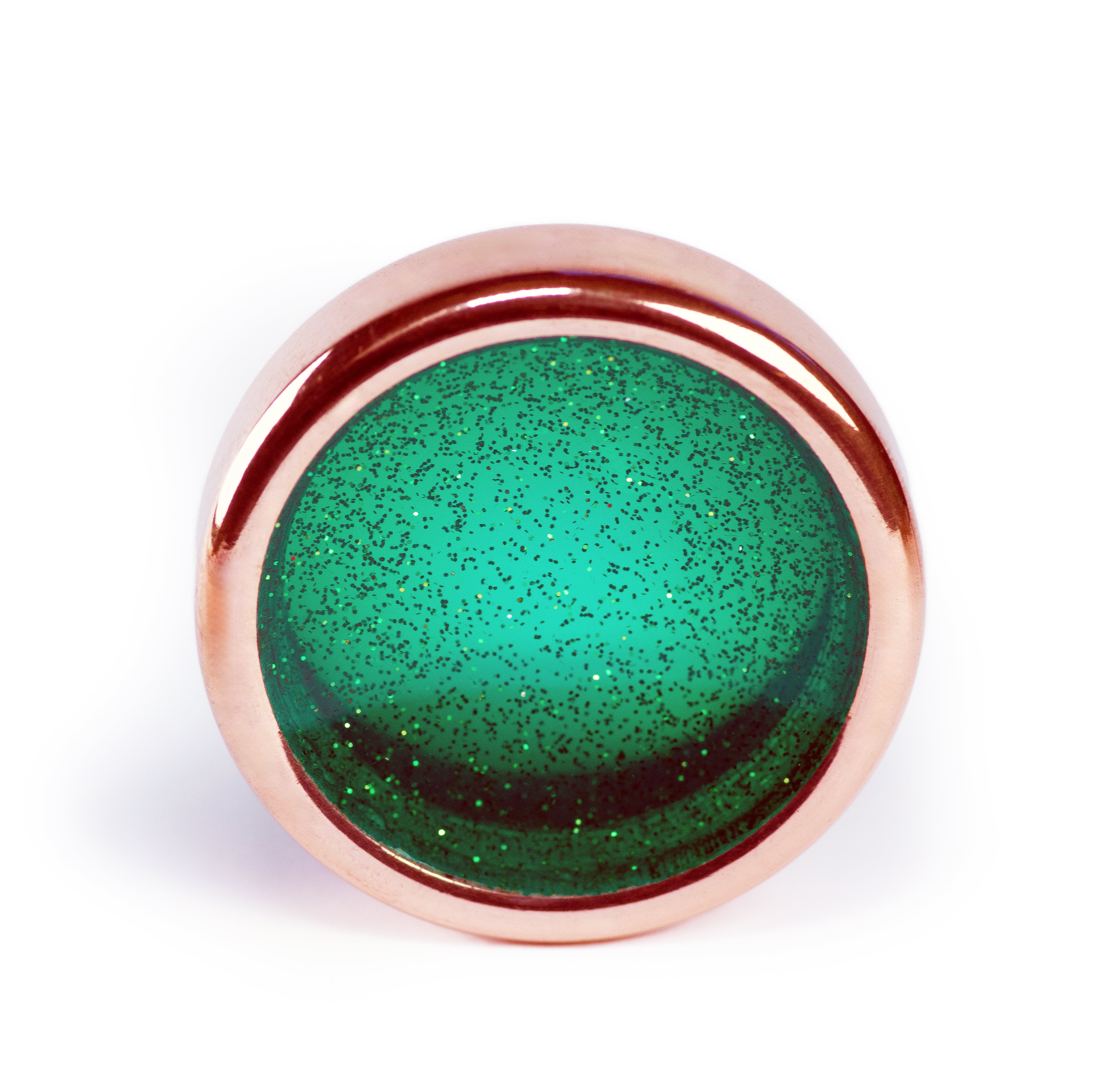 "GLEN" Dual Concave Bowlerite Worry Stone with Copper Band