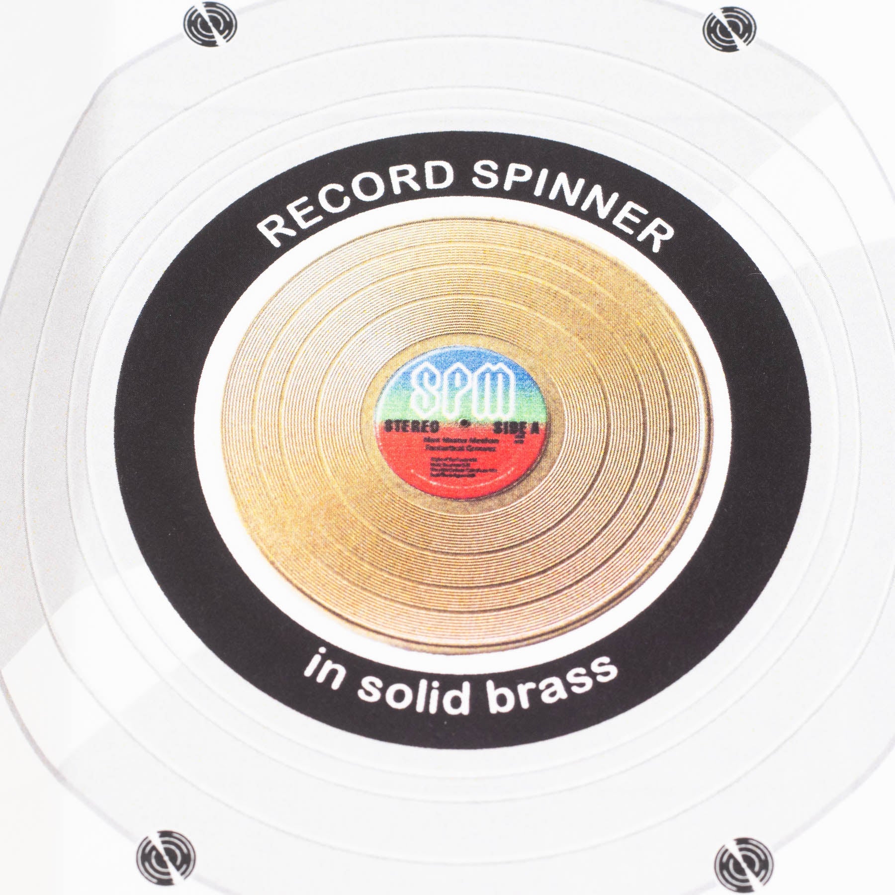 Record Spinner - Brass