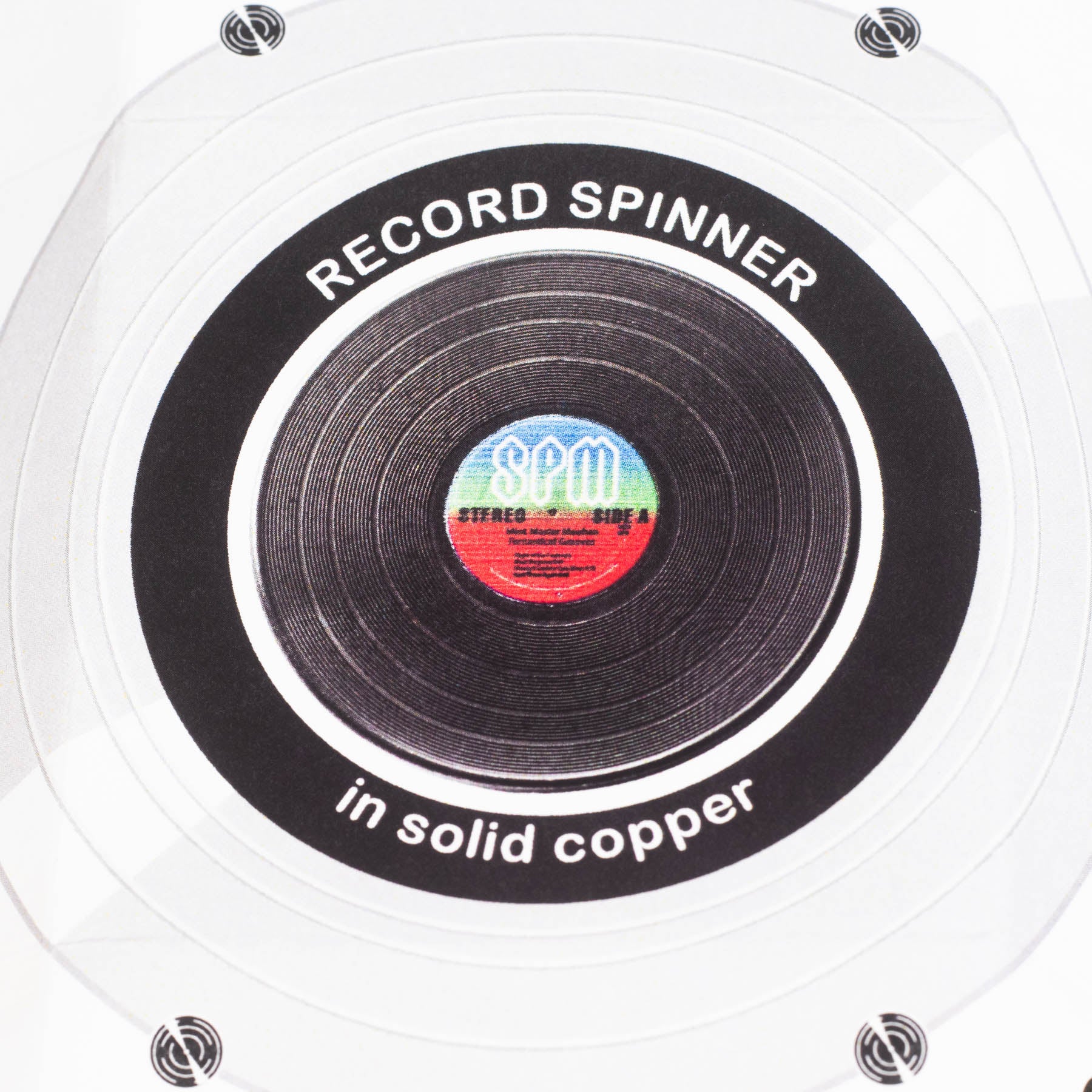 record spinner packaging by shire post mint