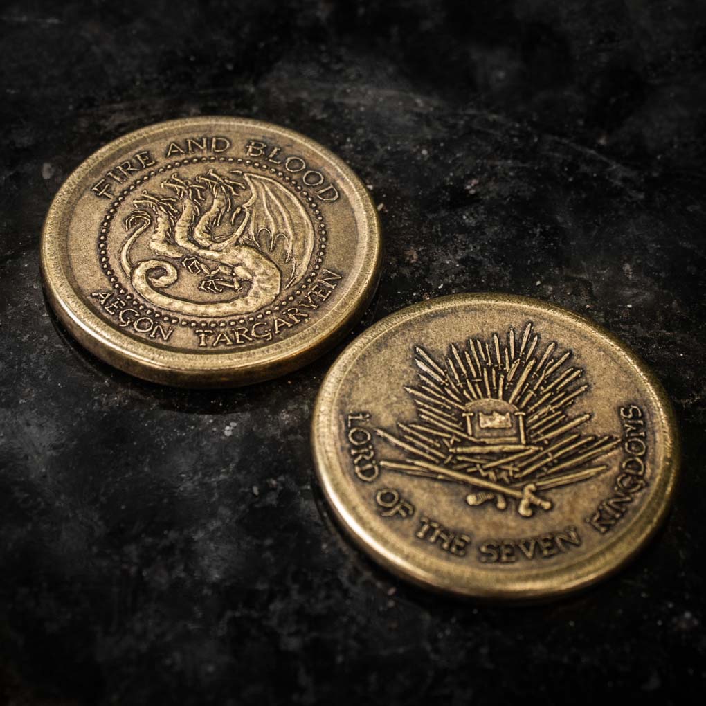 Aegon Targaryen Golden Dragon Coin