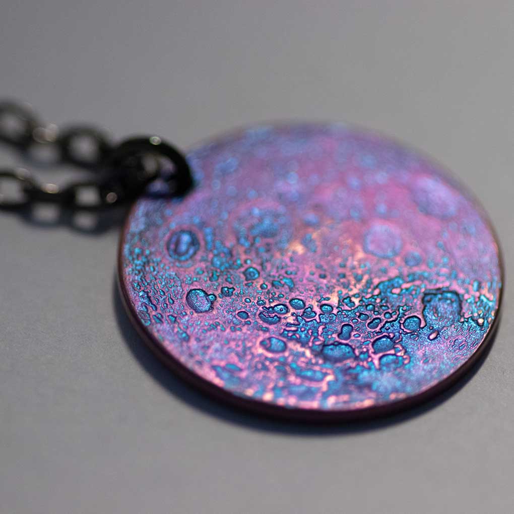 Purple on sale moon necklace