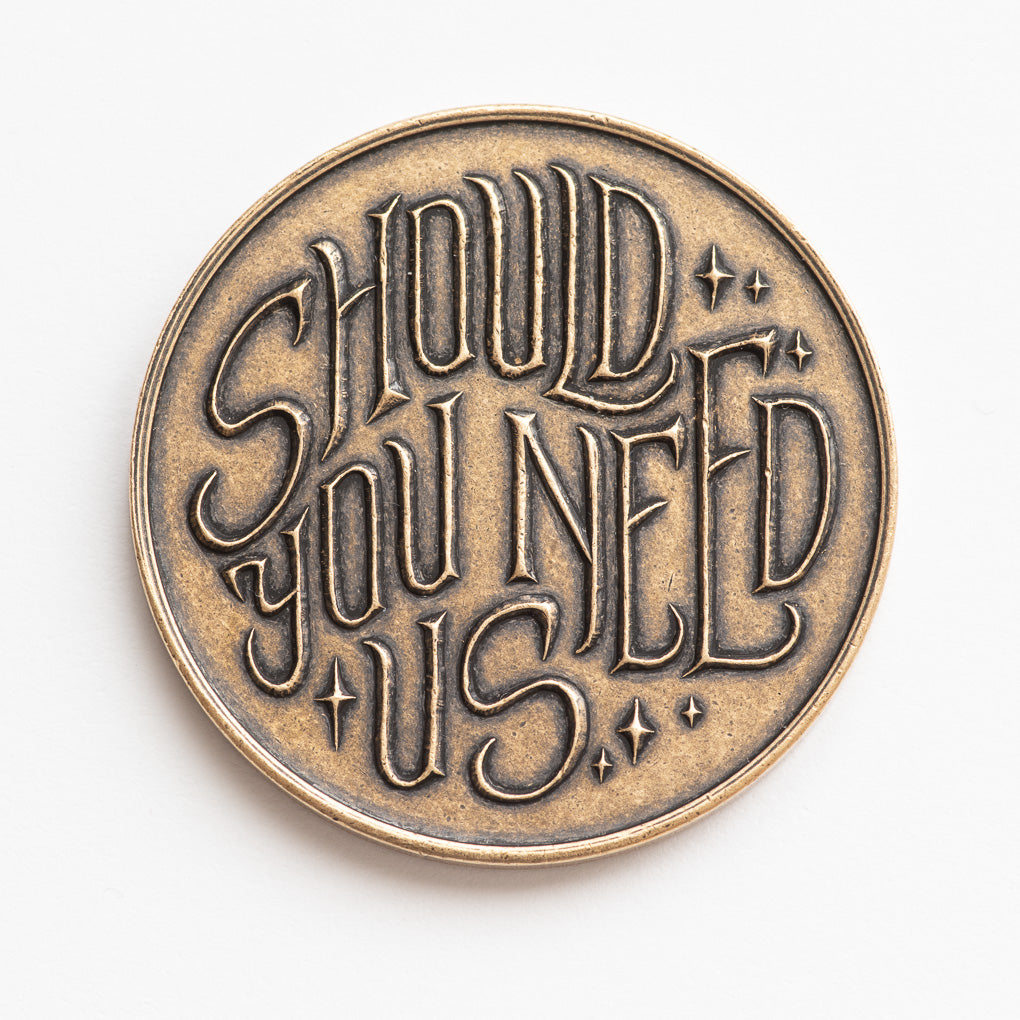 Should You Need Us Bronze Friendship Labyrinth Token Shire Post Mint