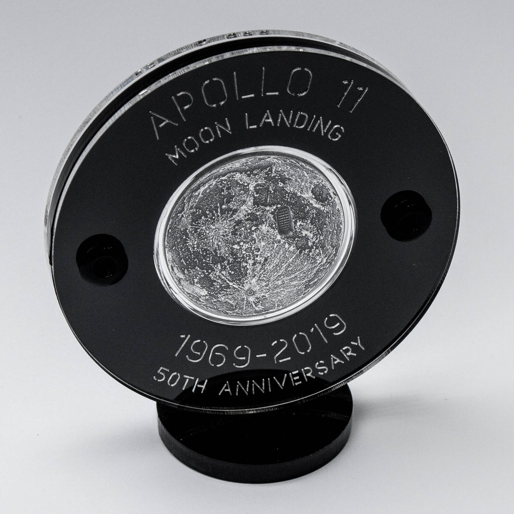 Moon Landing Silver Coin with Boot Print - Apollo 11 - 50th Anniversary  1969-2019