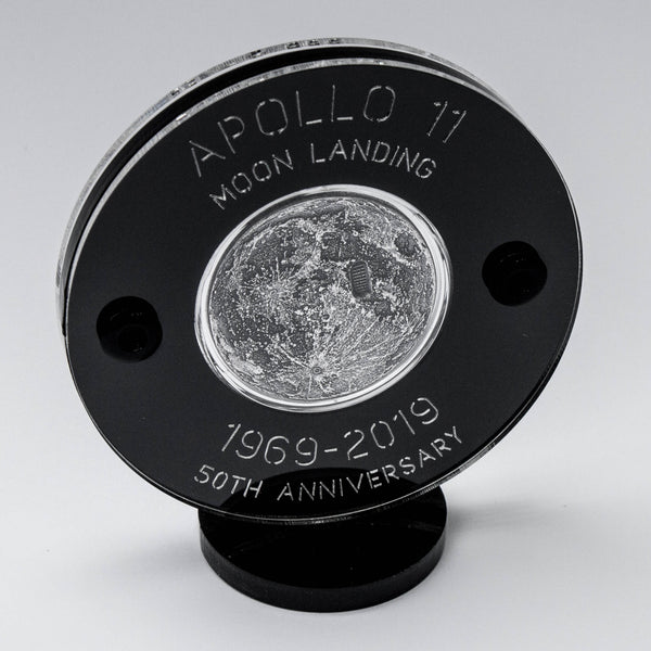 Moon Landing Silver Coin with Boot Print - Apollo 11 - 50th