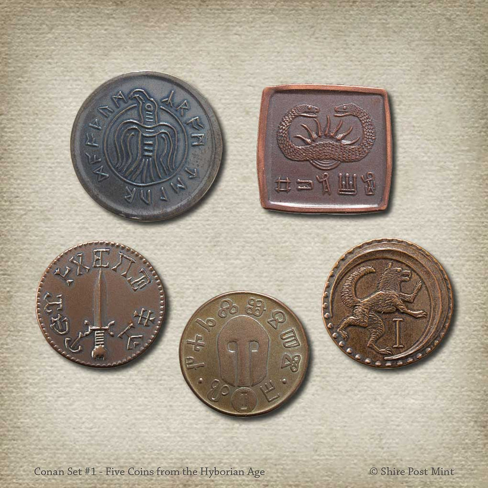 Conan Set #1 - Five Coins from the Hyborian Age - Conan